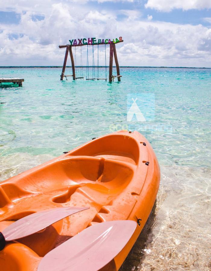 Ecocamping Yaxche Bacalar Esterno foto