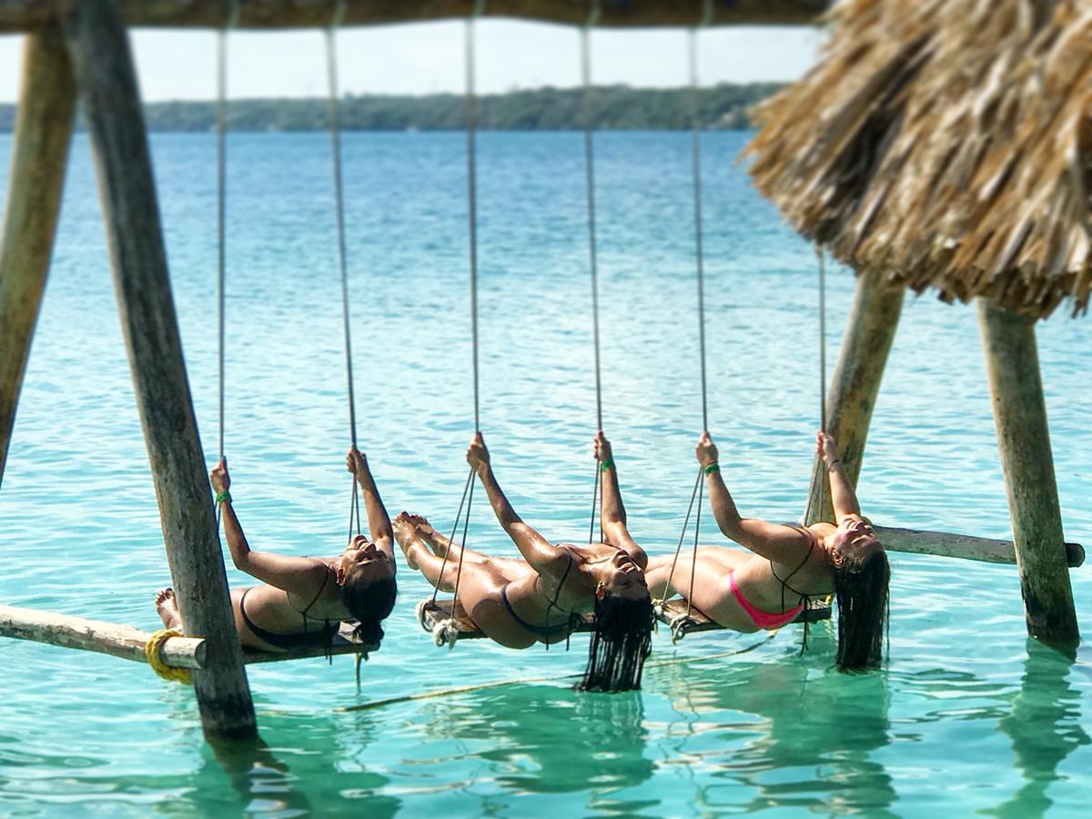 Ecocamping Yaxche Bacalar Esterno foto